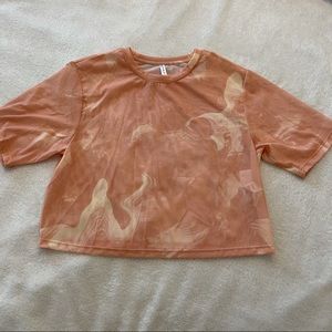 Fabletics mesh workout top size small